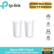 TP-LINK AX7800 Whole Home Mesh Wi-Fi 6 System(Tri-Band Deco X95(2-pack)