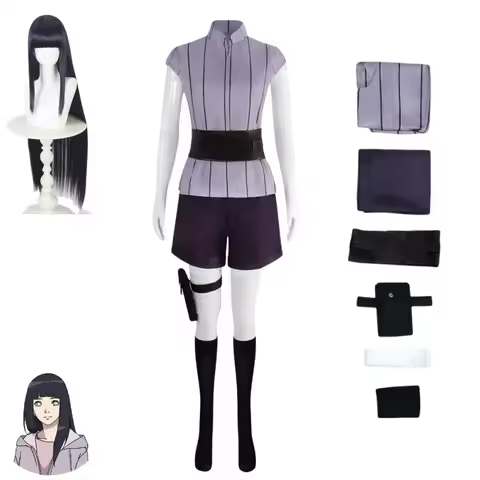 Halloween cartoon Hinata Hinata Cosplay Costume Wig Women's Costume Halloween Carnival Party Set