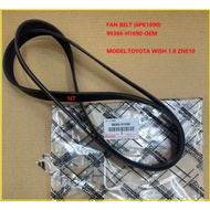 FAN BELT (6PK1690) 99366-H1690-OEM  MODEL:TOYOTA WISH 1.8 ZNE10