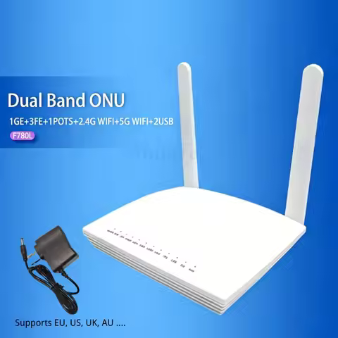 ONU Dual Band Router 1GE 1Port XPON ONT 2.4G 5G WIFI OMCI Remote Control Support IPV6 FTTH F780L