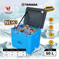 TERMOS TANAGA Cooler Box 50 Liter Ice Box Thermos Ice Cube Box Fish Meat Drink Cooler Durable