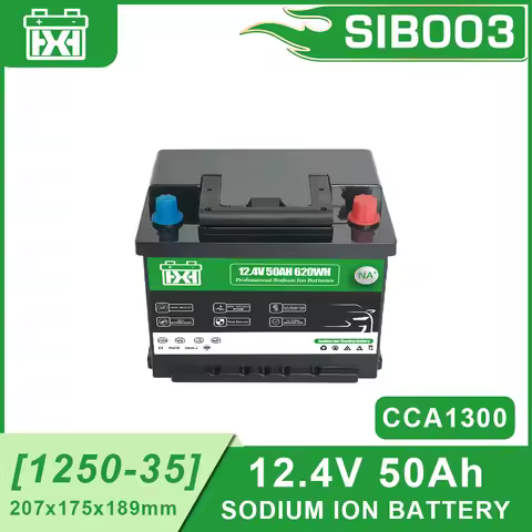 Free Shipping​​ Na⁺：CCA1200 Sodium-Ion Starting Battery - 12.4V 50Ah 620Wh for Different Brand New o