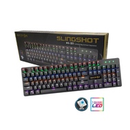IMPERION SLINGSHOT KG-321 104 KEYS MECHANICAL BLUE SWITCH GAMING KEYBOARD WITH 7 COLOUR LED