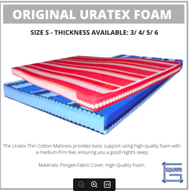 ORIGINAL Uratex Foam 6 inches with cover thick click variant 6x30x75   /   6x36x75  /   6x48x75  /  6x54x75  /   6x60x75 URATEX FOAM  click variant, sizing guide in picture