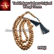 Tasbih kayu Gaharu Original Wangi 10mm 99biji Original Gaharu
