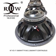 Speaker Komponen RDW 18LS1000 / 18 LS1000 18 INCH ORIGINAL RDW