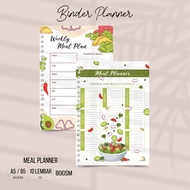 Artomaringi Loose Leaf Binder Contents A5 & B5 Meal Planner LL04A