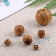 Wooden Beads DIY Pine Round Beads Buddhist Beads Bracelet Jewelry Wooden Beads Pine Beads Loose Bead