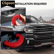 C5GOON Professional 2Pcs Trailer Tow Hooks Covers Tow Hook Sleeve Silicone Receiver Covers for Silve