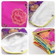 5X Jewelry Storage Bags Silk Chinese Tradition Pouch Purse Gifts Jewels Organizer (Random Color)