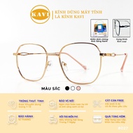 KAVI 744 metal eyeglass frames - Fit near-sighted lenses as required