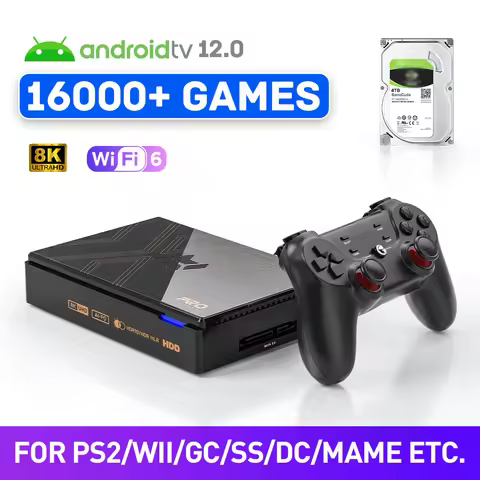 Kinhank Super Console X5 Pro Retro Game Console with 16000 Games for PS2/PS1/SS/DC/N64 with 4T HDD P