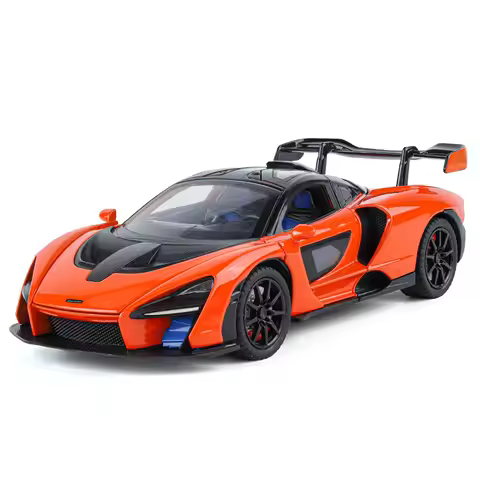 1:24 Senna Super Racing Car Alloy Diecast Model Car Sound & Light Diecast Alloy Car Model Collectibl