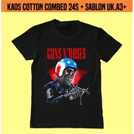 Guns N' Roses Shirts Short Sleeve combed Shirts 24s
