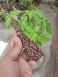 Pipa once liwung macan ukir naga padudan panjang 16cm
