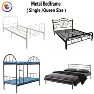 CH Furnishing Metal Bedframe / Single /Queen Size / Double Decker Bed ( Free Installation)