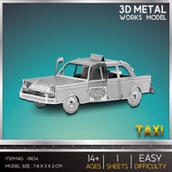 3d Metal Model TAXI I11104 The Product Is A Self-Assembly Sheet.