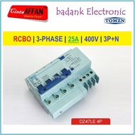 3-phase RCBO C25 25A 400V 3P+N Residual Current Leakage Circ. Breaker NAI27