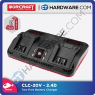 WORCRAFT CLC20V45D TWO PORT BATTERY FAST CHARGER 20V
