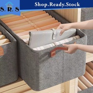 SRS_ Foldable Storage Box Clothes Organizer Box Storage Basket Kotak Simpan Baju Barang Closet Wardrobe Organizers