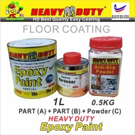 ( 1L HEAVY DUTY EPOXY PAINT & 0.5KG POWDER ANTI-SLIP Coating )