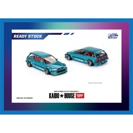 (READY STOCK) Mini GT x Kaido House - KHMG126 - Honda Civic (EF) Kaido Works V1