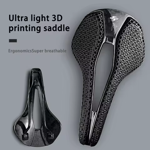 3D Bike Saddle Full Carbon MTB Road Bicycle Saddle Cushion Ultralight Comfortable Hollow 3d Printed 