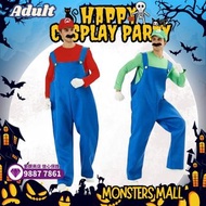 長期現貨🔮信譽紫鑽店🔮成人mario Cosplay 成人Luigi cosplay 成人Luigi costume luigi服裝 衣服裝扮 mario cosplay 萬聖節cosplay 萬聖節
