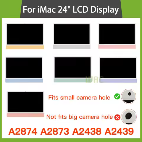 Original For iMac 24" A3247 A3137 A2874 A2873 A2438 A2439 M1 M3 M4 LCD Screen Display Assembly LM235