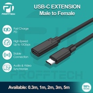 USB Type-C 3.1 Male to Female Extension Cable 30cm, 1m, 2M, 3m, 5m / 1 meter 2 meters 3 meters 5 met