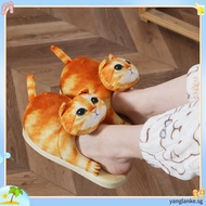 Cat Slippers for Women/Men, Cute Cat Slippers for Home, Anti-slip Fuzzy Kitty Slippers, Animal Slipp