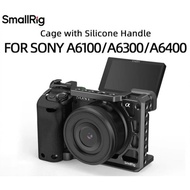 SmallRig 3164 DSLR Camera Cage Rig For Sony A6400 with Silicone Handgrip Handle & Cold Shoe for Sony