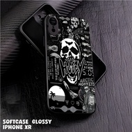 Case iphone XR Casing iphone XR Case Glossy Case Motif [AESTHETIC BLACK] hp iphone Casing Cool Kesin