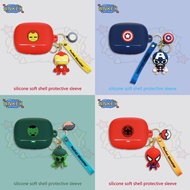 Case for Baseus Bass BP1 Pro ANC Protective silicone Captain America Baseus Bass EP10 Pro Covers Blu