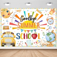 Avezano Back to School Backdrop Goodbye Summer Hello School First Day of School Photography Backgrou