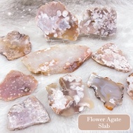[🇸🇬LovePeaceCrystals]🌸 Flower Agate Crystal Display Raw Slab