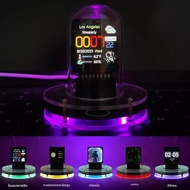 ตัวติดตามราคา Bitcoin นาฬิกาปลุก Nixie Tube พร้อมไฟ RGB สีสันสดใสและสถานีตรวจอากาศ WIFI อัลบั้ม DIY