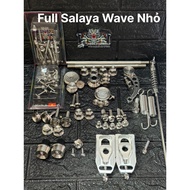 Full SALAYA Screws for Wave Zx / 110 Thai / Aphal Comes with Red Temple Feathers Skru Salaya Skru Sa