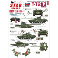 STAR DECALS 1/ 72 現用 ウクライナの戦争 #9 ロシア軍のT-72B3(Mod.2016)主力戦車(2022年)(SD72-A1139)デカール 返品種別B
