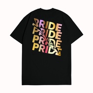 KARIMAKE Unisex Distro T-Shirt with PRIDE PRIDE PRIDE Edition Hologram Image