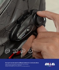 GILLE GP10 Mesh Motorcycle Intercom For Helmet Hi-FI Sound Bluetooth 5.3 IP67 Waterproofing 10 Rider