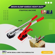 MESIN READY CLAMPING MACHINE TOOLS PACKING STRAPPING BAND CARDBOARD MANUAL CLAMPING