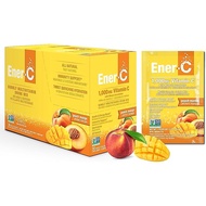 Ener-C Peach Mango Multivitamin Drink Mix Powder Vitamin C 1000mg & Electrolytes with Real Fruit Jui