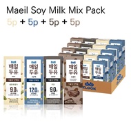 [Maeil] High Protein & Black Soy Milk Mix Pack – 190ml x 20 Packs (4 Flavours)