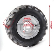 16 Inch Wheels 16x6.50-8 Vacuum Tyre Tubeless With 8 Inch Iron Hub For ATV Snowplow Lawn Mower Farm 