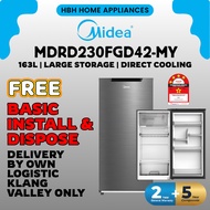 Midea 163L Single Door Fridge MDRD230FGD42-MY | Inverter Quattro | Larger Storage Compartment | Mide