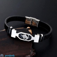 JENNIFERDZ 12 Constellation Bracelet Punk Jewelry Fashion Zodiac Sign Aries Virgo Women Bangles Men 