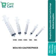 Hospitech Disposable Luer Lock Syringes Without Needle – 3ml, 5ml, 10ml, 20ml (1 PIECE)