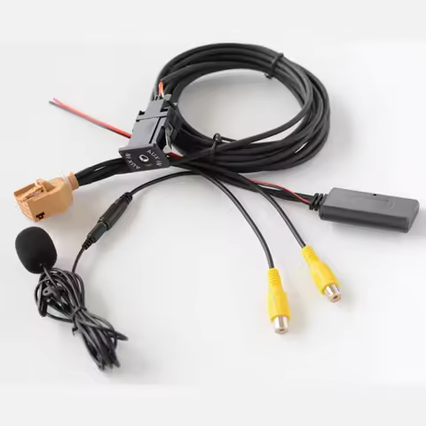 For Q7 A6 A8 2006 2007 2008 12V Bluetooth Compatible For MMI 2G Car AUX Cable Adapter Music Audio Mi