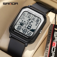SANDA LED Digital Multifunctional Waterproof Men's Watch 6120